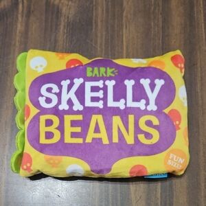 Chewtrition Facts Dog Toy in Yellow and Orange